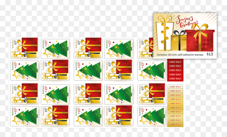 Transparent Postcard Stamp Png - Stamp 2017 Christmas Usa, Png Download - postcard stamp png