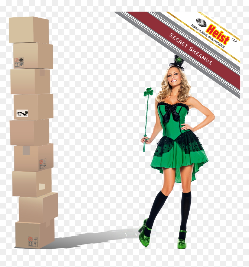 Lowkey Slutty Halloween Costume , Png Download - Happy St Patrick's Day Lady, Transparent Png - halloween costume png
