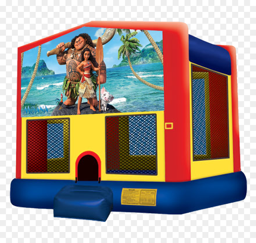 Moana Bounce House - Trolls Bounce House, HD Png Download - maui moana png