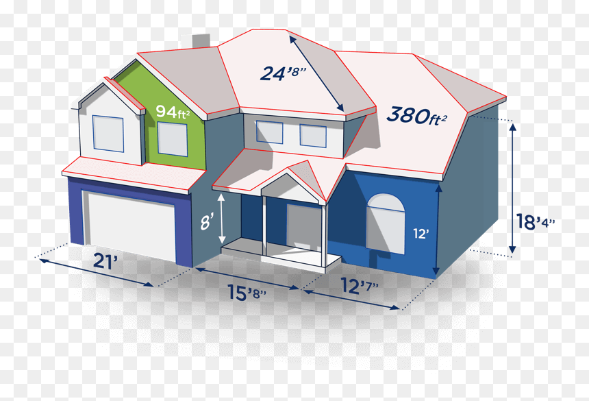 Transparent House Roof Png - House Measurements, Png Download - house roof png