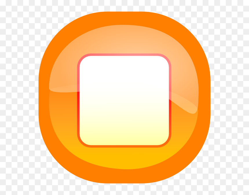 Stop Icon Orange Transparent, HD Png Download - stop icon png