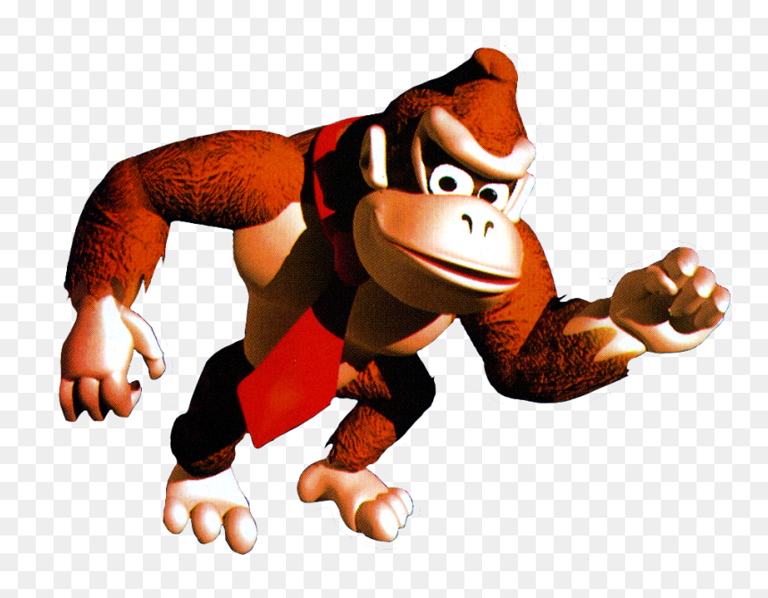 Donkey Kong Impersonator Farty Kong Hoping Nobody Realizes - Cartoon, HD Png Download - kong png