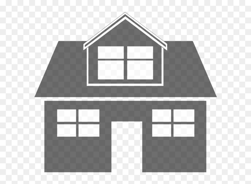 Clip Art Openclipart House Free Content Silhouette - Transparent Background House Logo Png, Png Download - house roof png