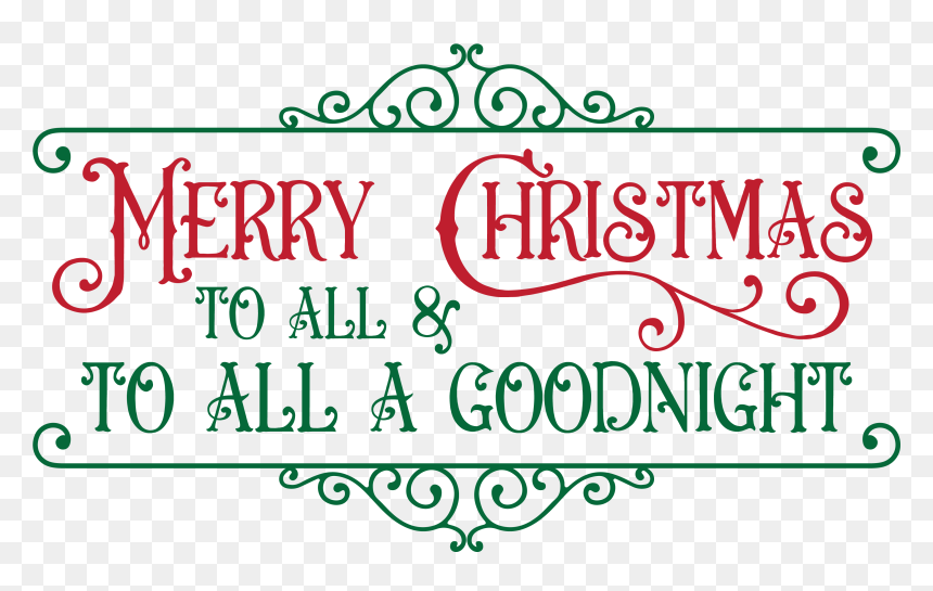 Merry Christmas To All And To All, HD Png Download - vintage christmas png