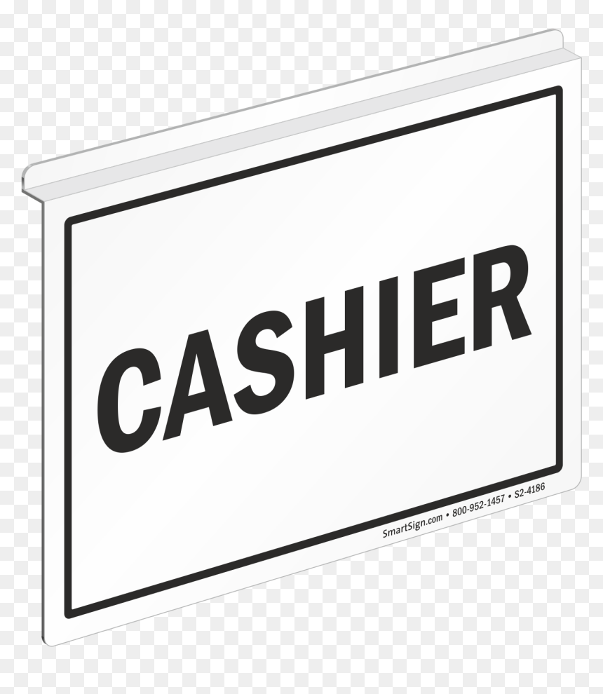 Sign, HD Png Download - cashier png