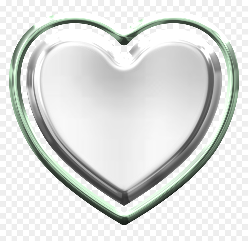 Heart Png Images - Transparent Background Silver Heart Png, Png Download - silver heart png