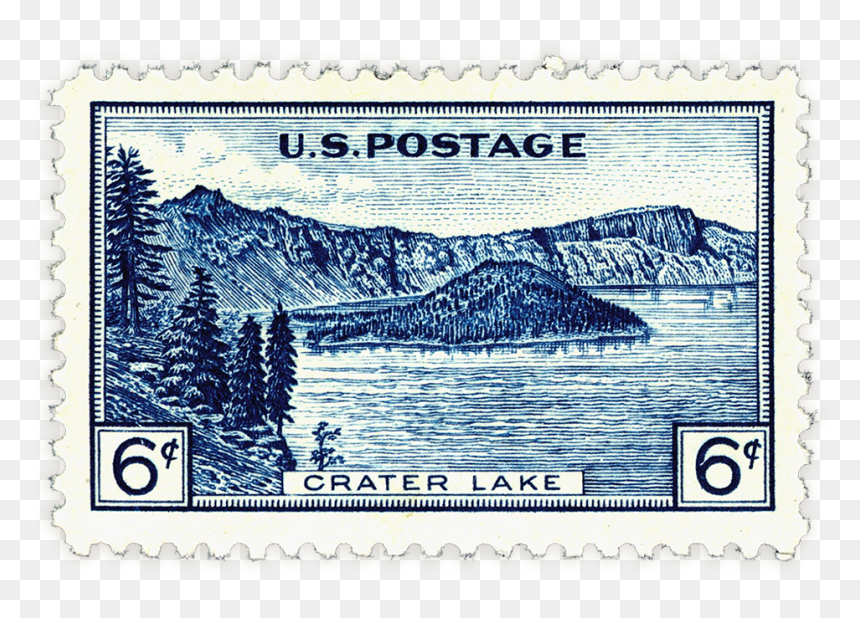Crater Lake National Park Stamp, HD Png Download - postcard stamp png