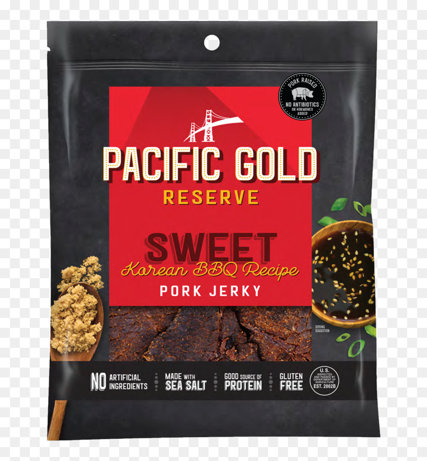 Korean Front Punch - Pacific Gold Pork Jerky Korean Bbq, HD Png Download - korean png