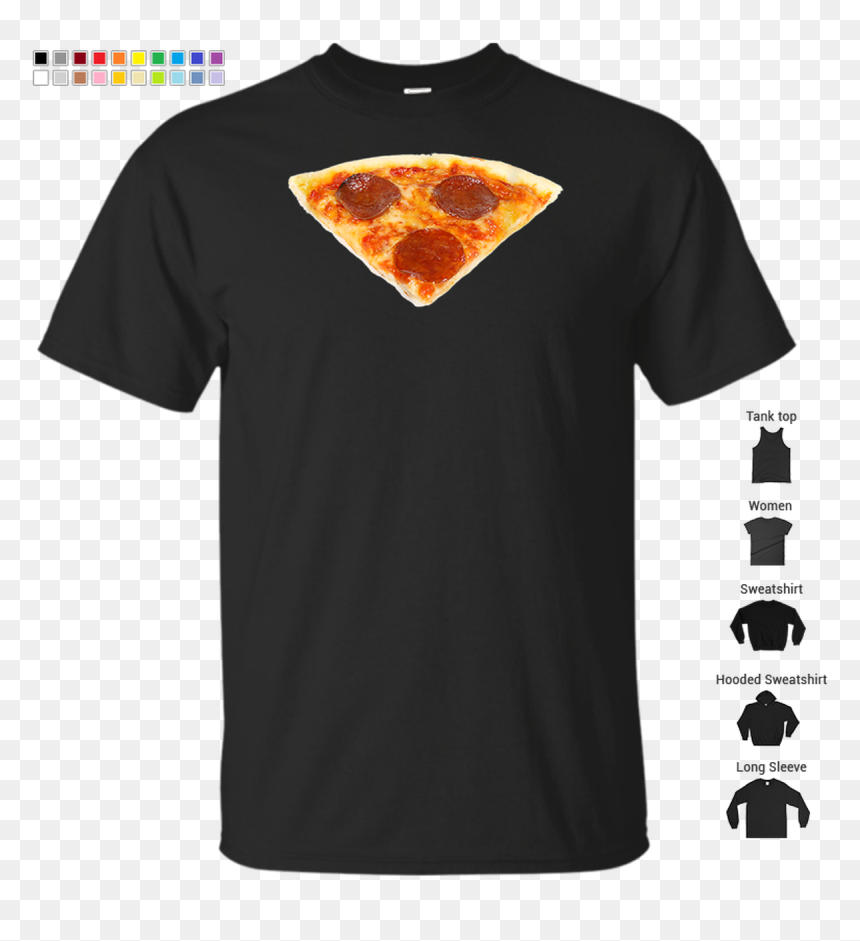 Pepperoni Pizza Slice T-shirt - T-shirt, HD Png Download - pepperoni pizza slice png