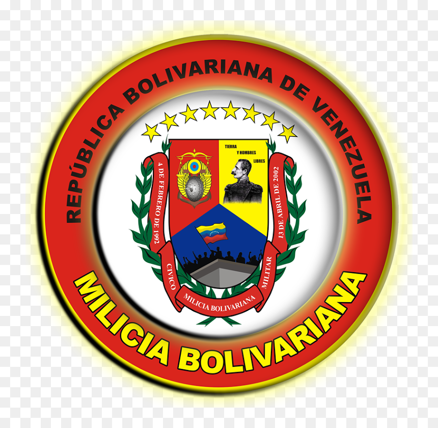 Seal Of The Venezuelan National Militia - Milicia Bolivariana, HD Png Download - venezuelan flag png