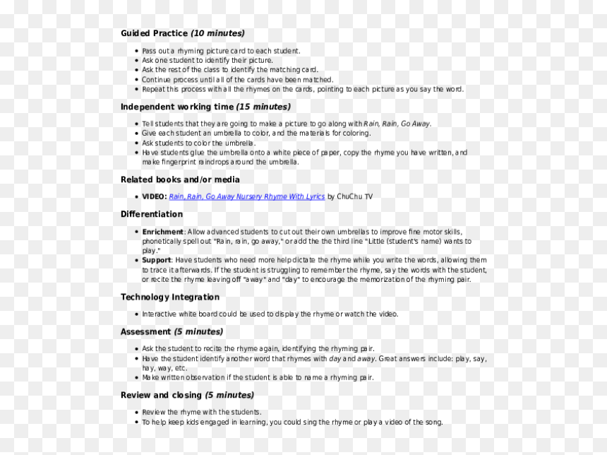 Rain, Rain, Go Away - Lesson Plan On Rainy Season For Kindergarten, HD Png Download - explicit lyrics png