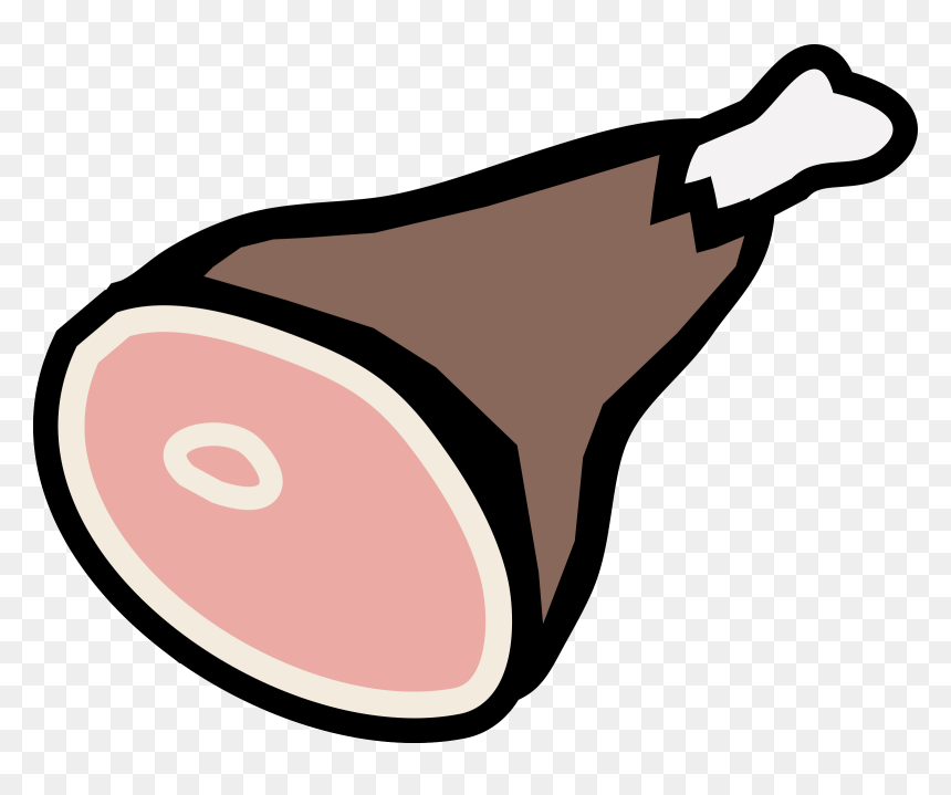 Image Free Library Colour Big Image Png - Ham Clip Art, Transparent Png - pork png