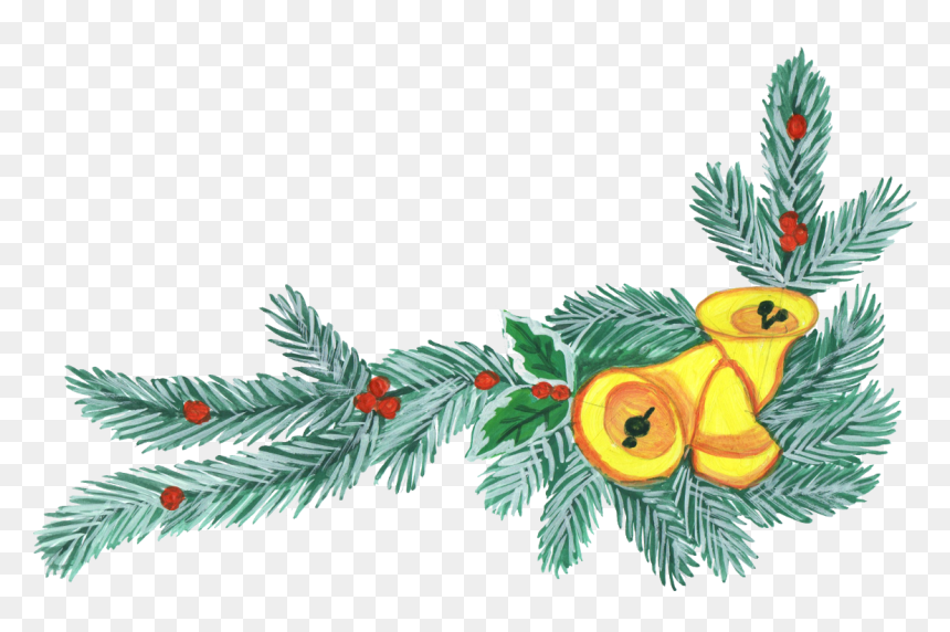 Christmas Corner Wreath Transparent - Christmas Corner Wreath Images Free, HD Png Download - christmas corner png