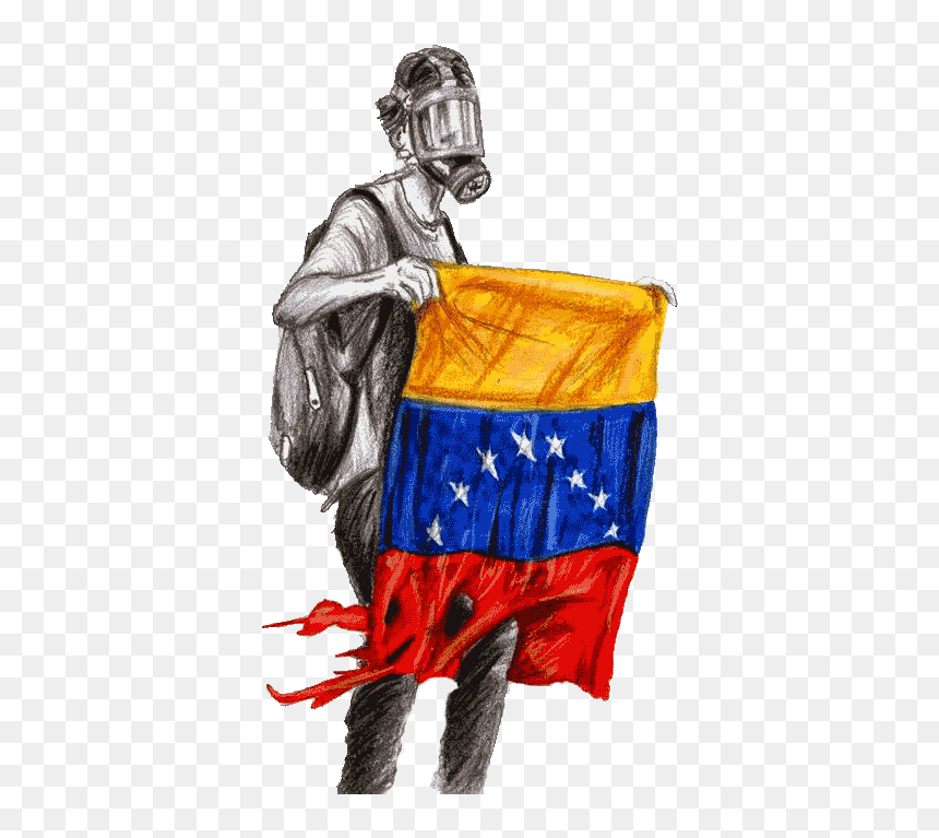Venezuelan Crisis - Dibujos De Venezuela, HD Png Download - venezuelan flag png