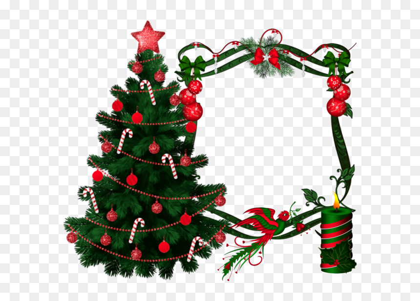 Photo Noel, Paper Frames, Corner, Clip Art, Photos, - Christmas Tree, HD Png Download - christmas corner png