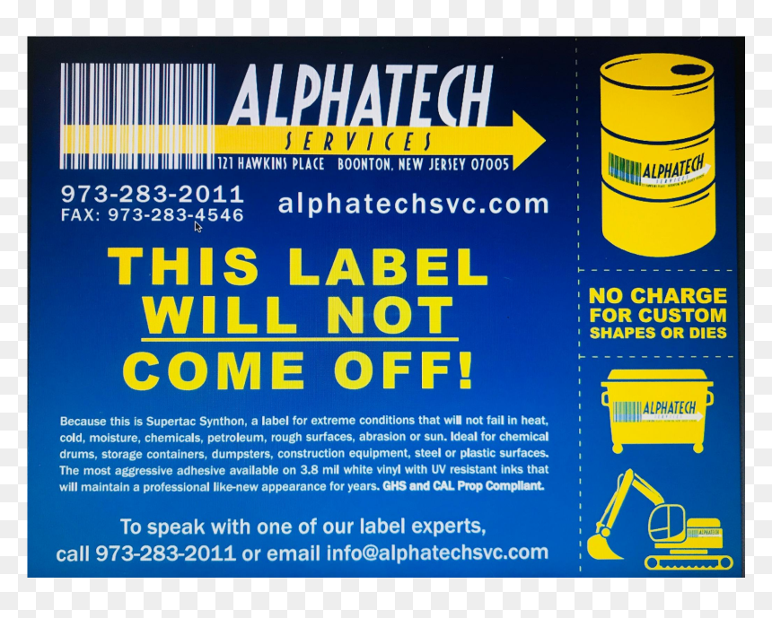 Alphatech Services Drum Labels - Graphic Design, HD Png Download - label shapes png
