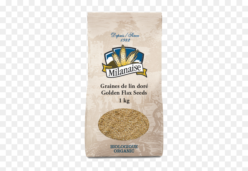 Milanaise Sac 1kg Graines Lin Dore Web - Semoule De Blé Durum, HD Png Download - grains png