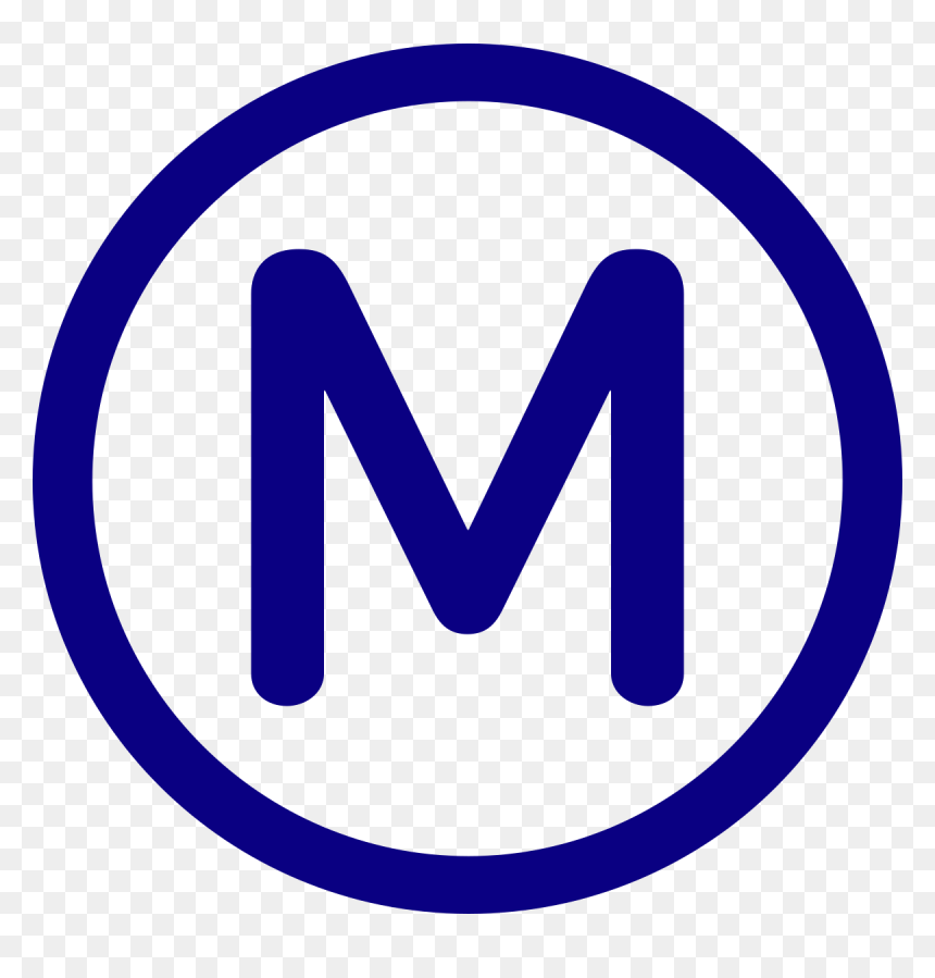 Logo Métro Paris, HD Png Download - metro logo png