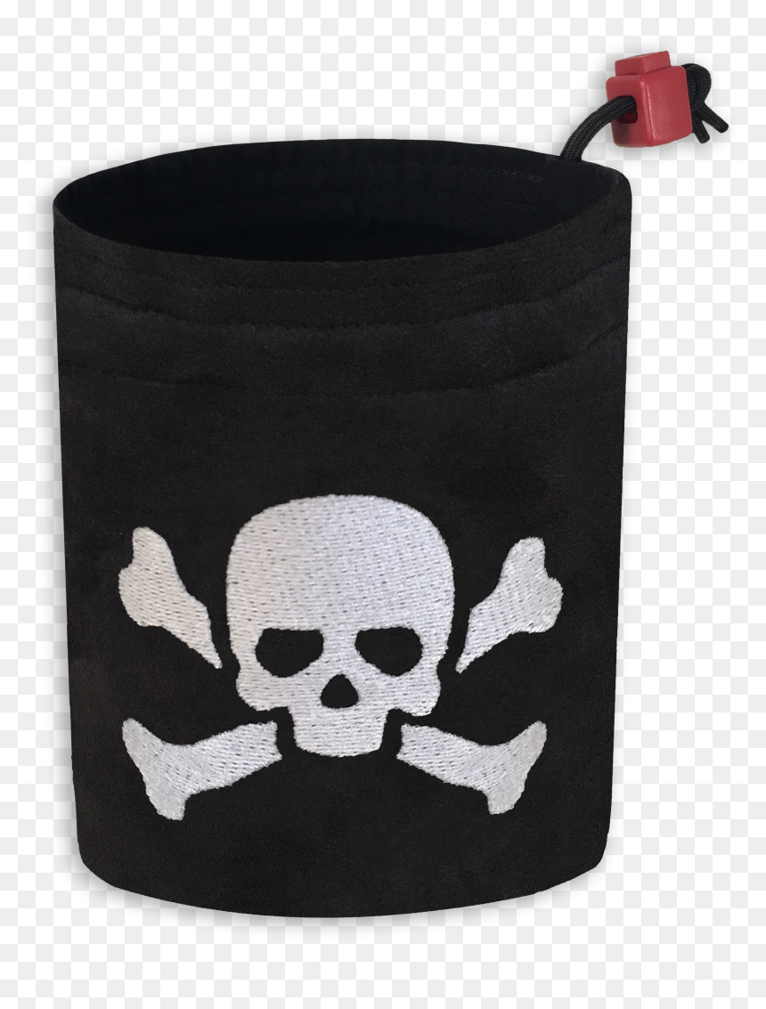Poison Skull Symbol Embroidered Large Dice Bag - Skull, HD Png Download - poison symbol png