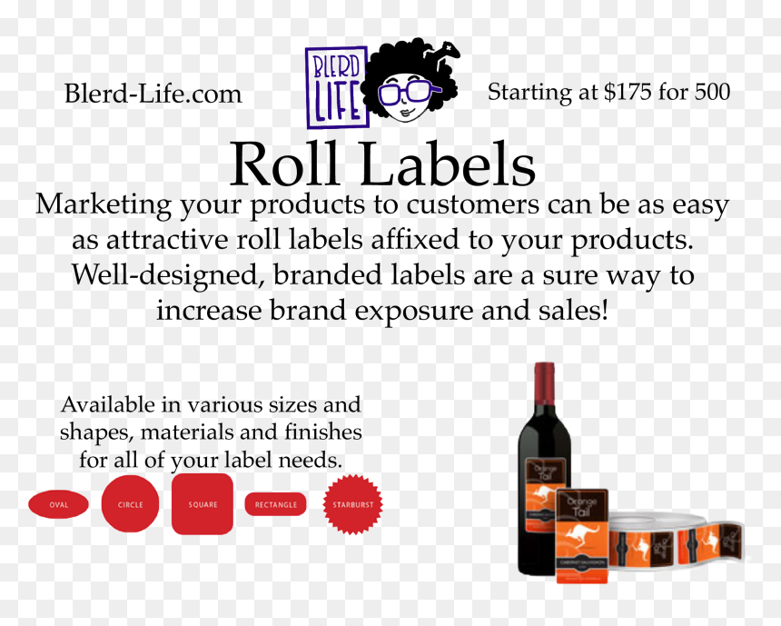 Roll Labels & Sheet Labels - Resveratrol Supplements, HD Png Download - label shapes png