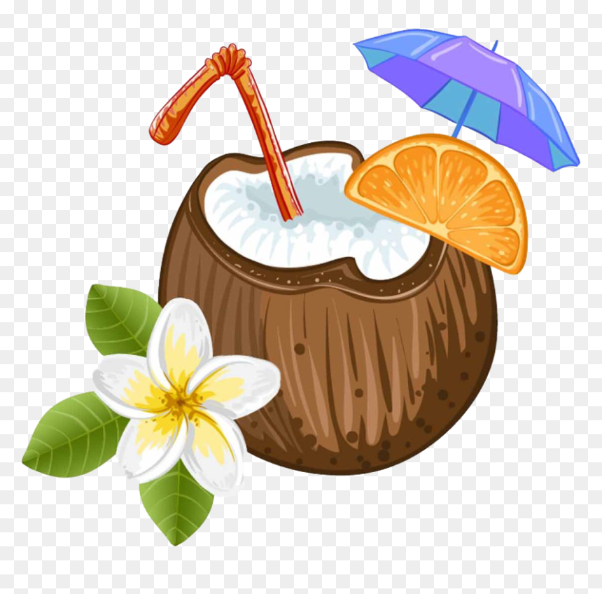 Cocktail Pixf1a Colada Juice Coconut Water Coconut - Coconut Juice Clipart, HD Png Download - coconut drink png