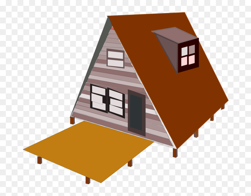 Angle,house,roof - Frame House Clip Art, HD Png Download - house roof png