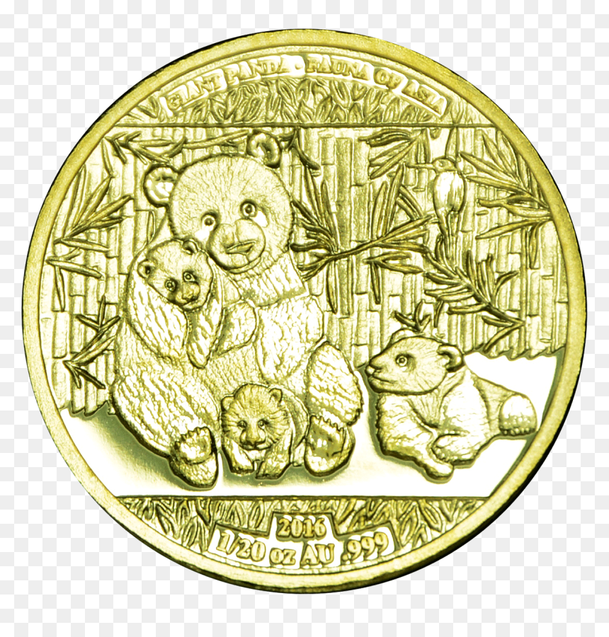 World Stars Giant Panda - Giant Panda 1500 2016 Burkina Faso, HD Png Download - mario coins png