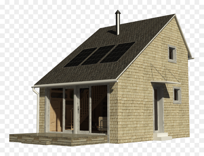 Small House Png - Floor Plan Small Saltbox House, Transparent Png - house roof png