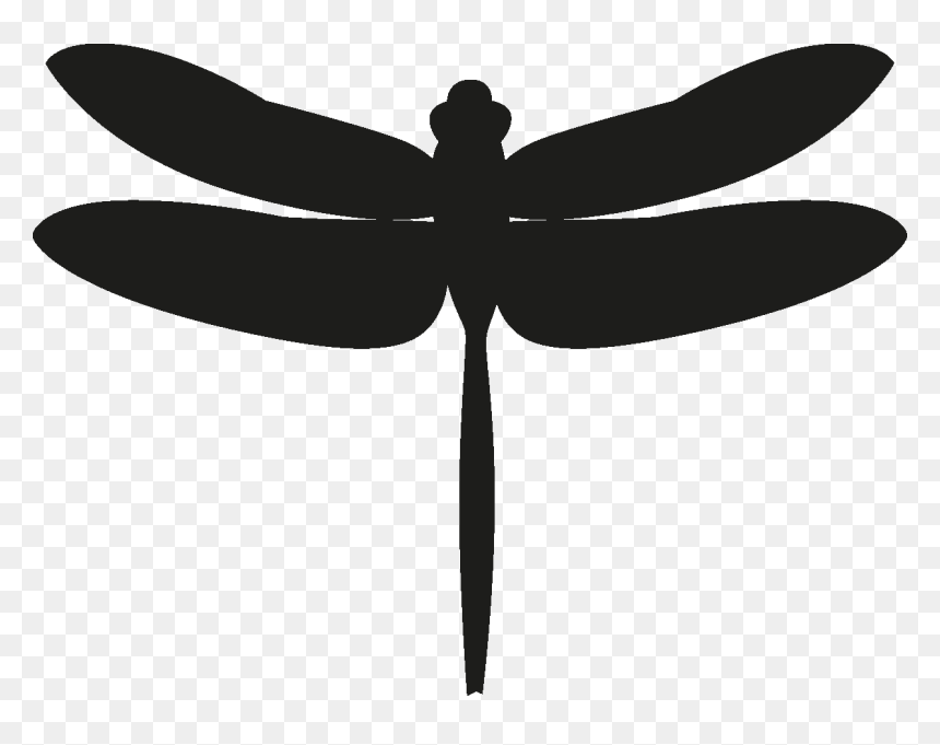 Insects Set [silhouette] Png - Transparent Dragonfly Silhouette, Png Download - dragonfly silhouette png