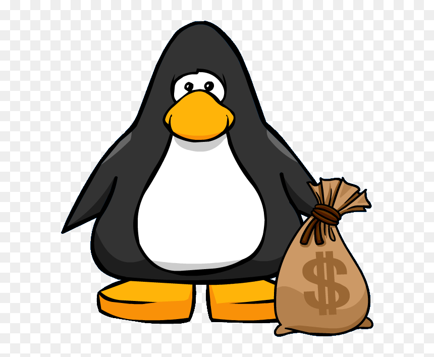 Club Penguin Wiki - Club Penguin Transparent, HD Png Download - bags of money png