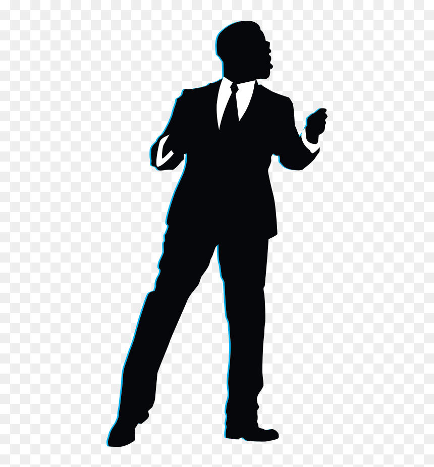 Nathan - Standing, HD Png Download - man in suit silhouette png