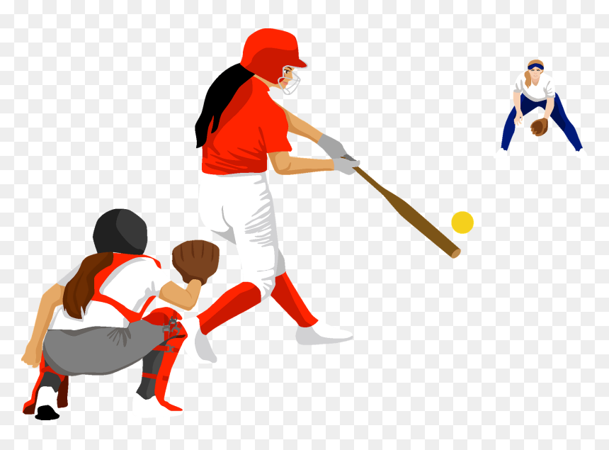 Illustration, HD Png Download - softball clipart png