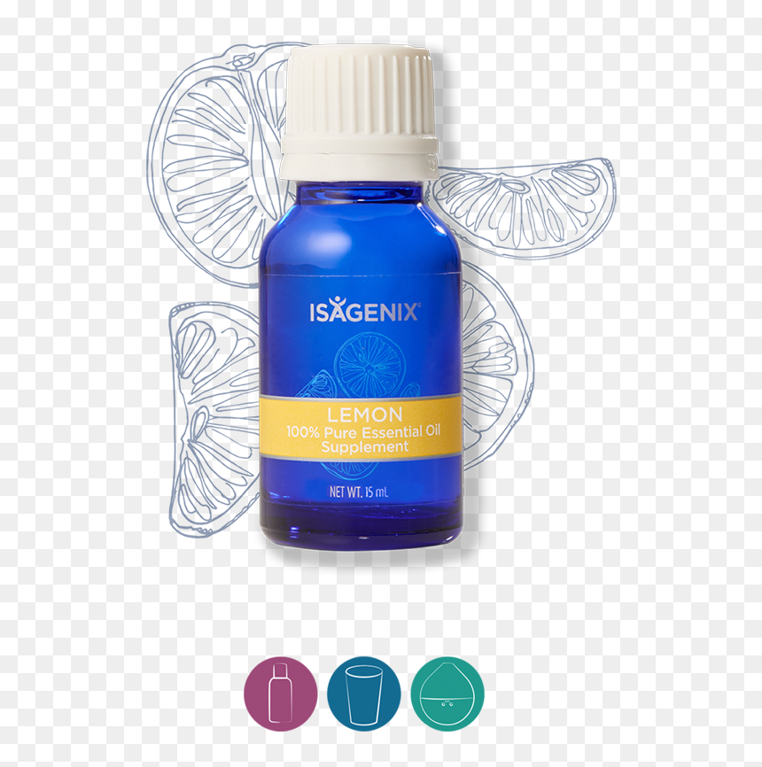 Isagenix Lemon Essential Oil, HD Png Download - essential oils png