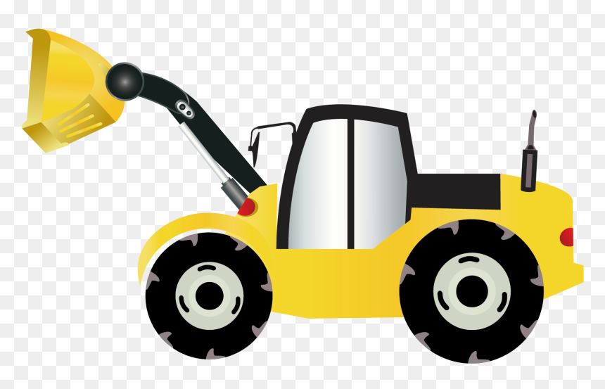 Architectural Engineering Heavy Equipment Construction - Orange Excavator Clipart Png, Transparent Png - bulldozer png