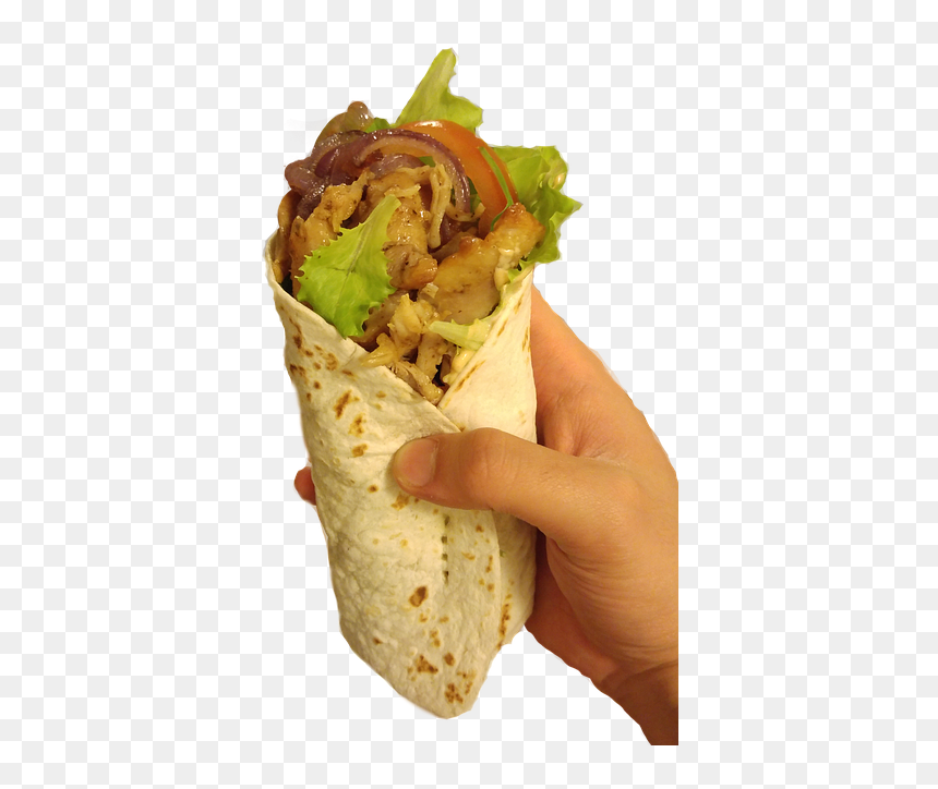 Doner Kebab Png - Hand Holding Burrito Transparent, Png Download - kebab png