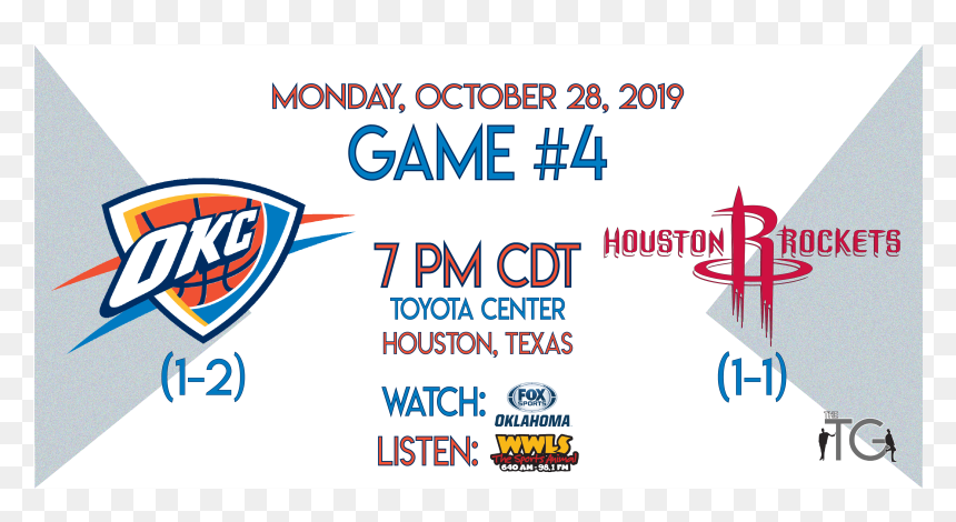 Oklahoma City Thunder, HD Png Download - houston rockets png