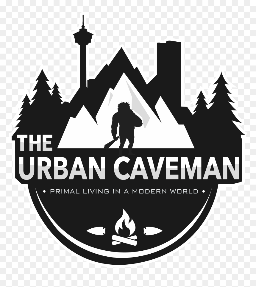 Transparent Logo For Black Background - Transparent Caveman Silhouette, HD Png Download - far cry primal logo png