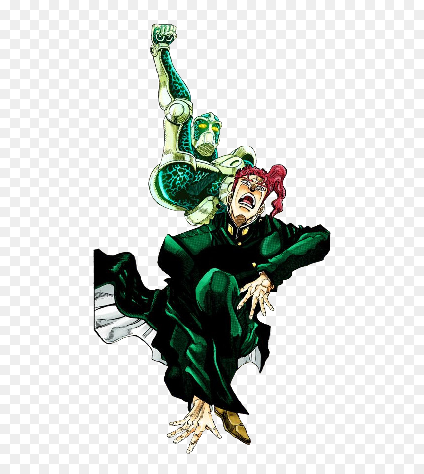 Transparent Johnny Joestars Can I Get A Uuuuh Kakyoin - Kakyoin And Hierophant Green Manga, HD Png Download - kakyoin png