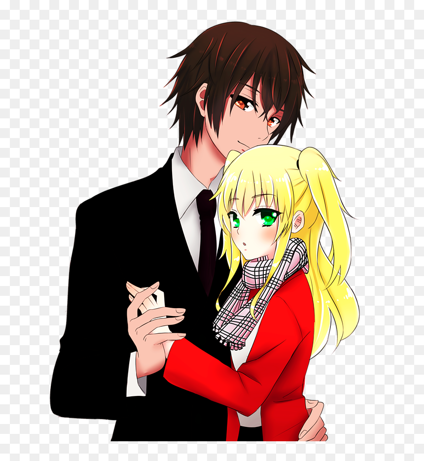 Transparent Anime Couple Png, Png Download - anime couple png