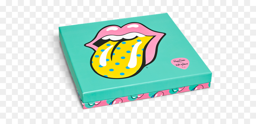 Coffret Rolling Stone Happy Socks, HD Png Download - rolling stones tongue png