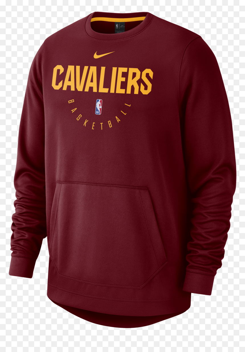 Nike Nba Cleveland Cavaliers Spotlight Crew Hoodie - Long-sleeved T-shirt, HD Png Download - cavaliers png