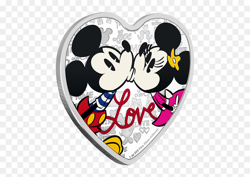 Niue 2019 Minnie Mouse Classic Proof Silver Coin 1oz, HD Png Download - silver heart png