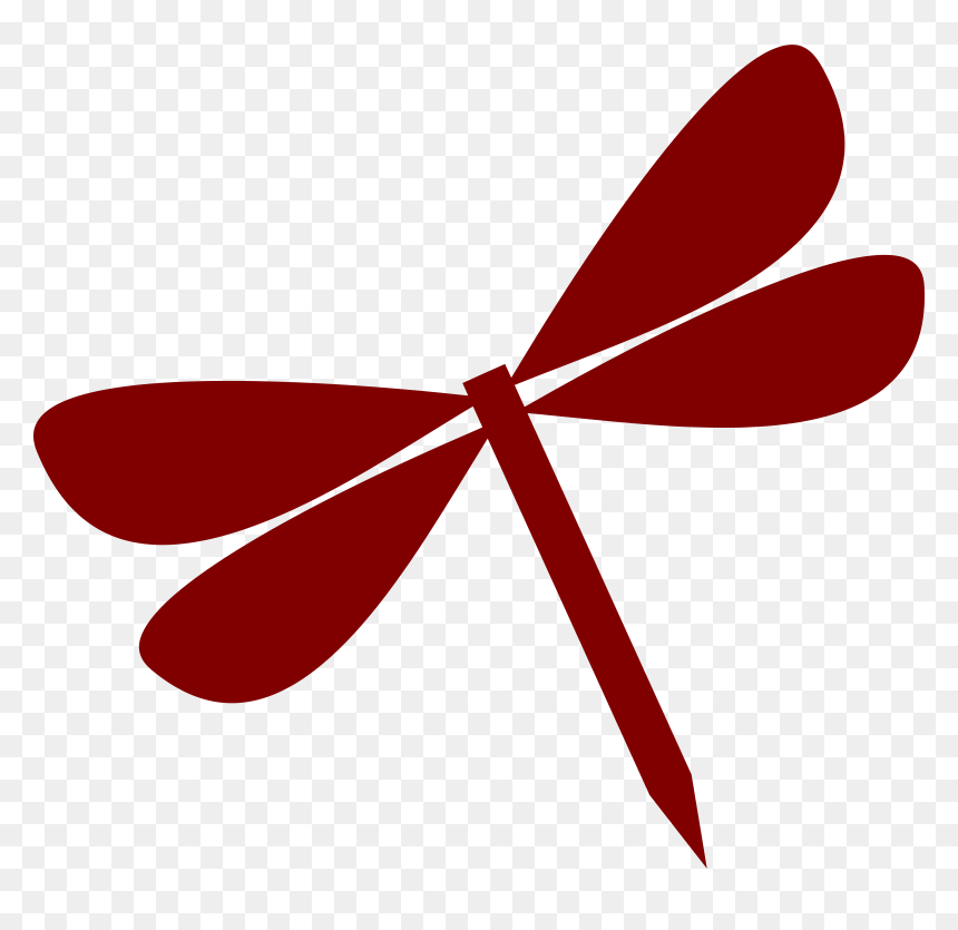 Dragonfly Vectorized Clip Arts - Clipart Red Dragonfly, HD Png Download - dragonfly silhouette png