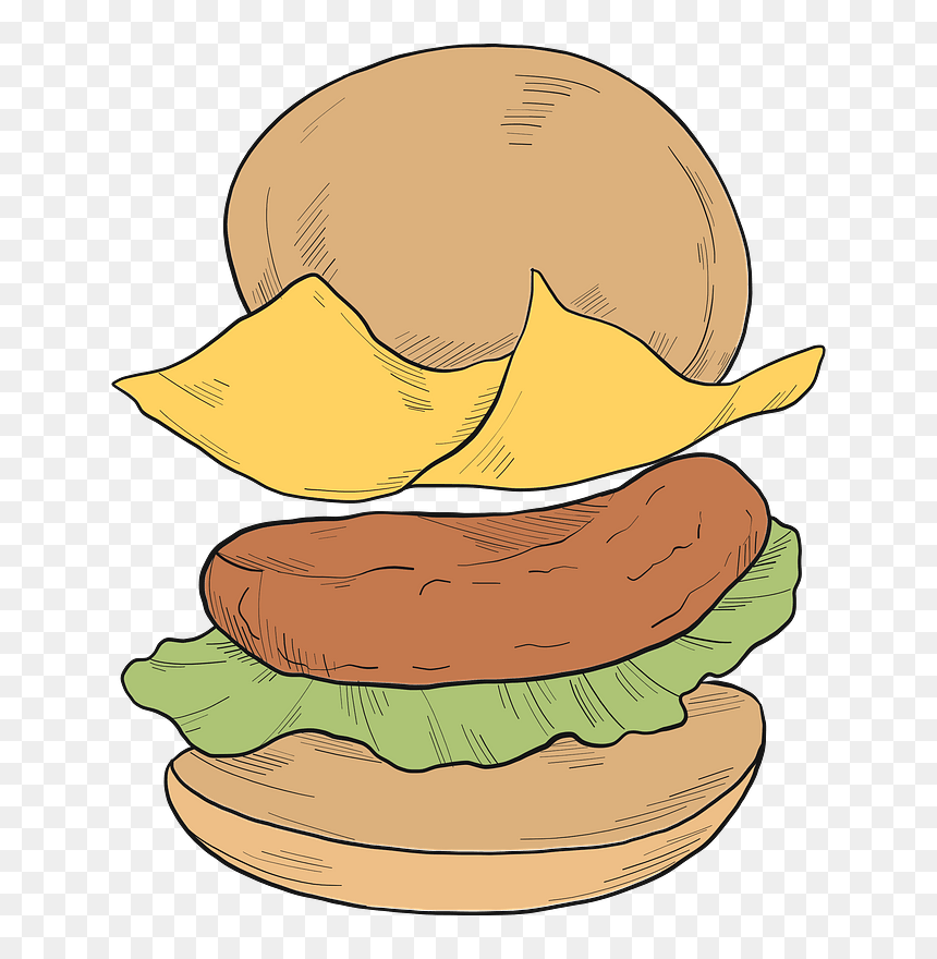 Cheeseburger Clipart, HD Png Download - burger clipart png