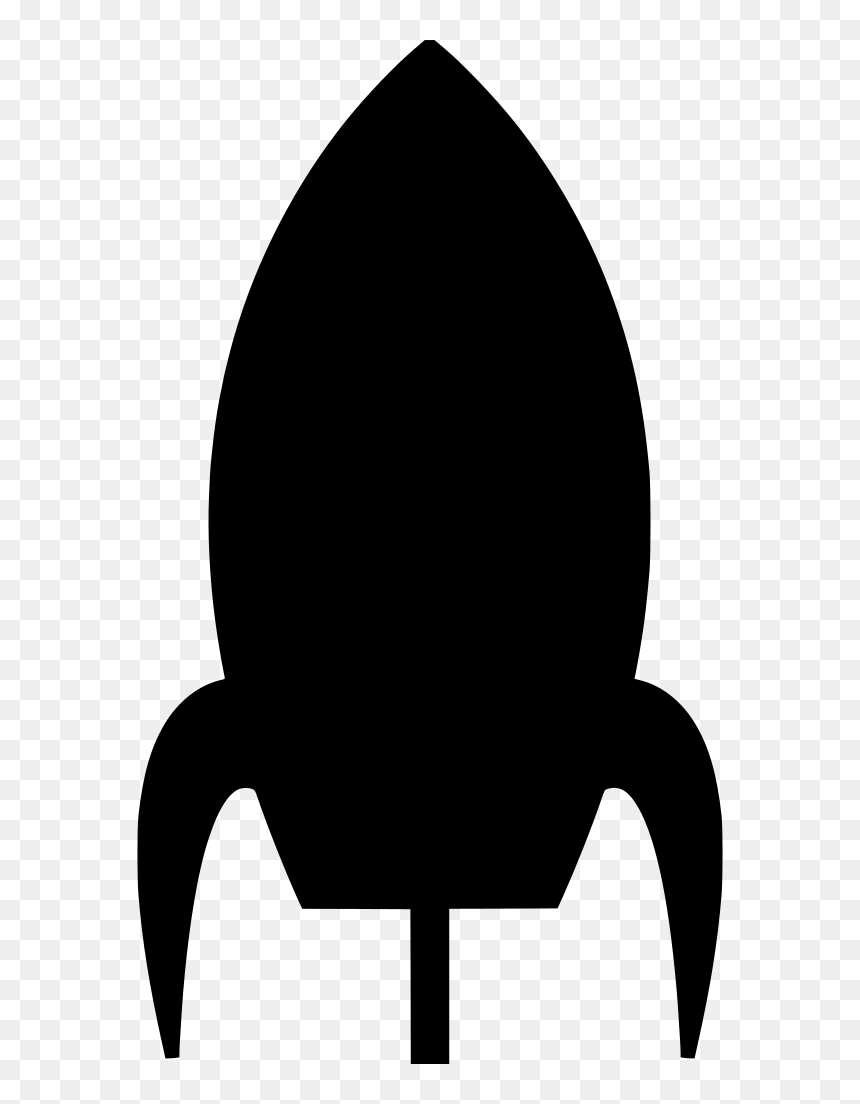 Cartoon Spaceship Silhouette, HD Png Download - nasa spaceship png