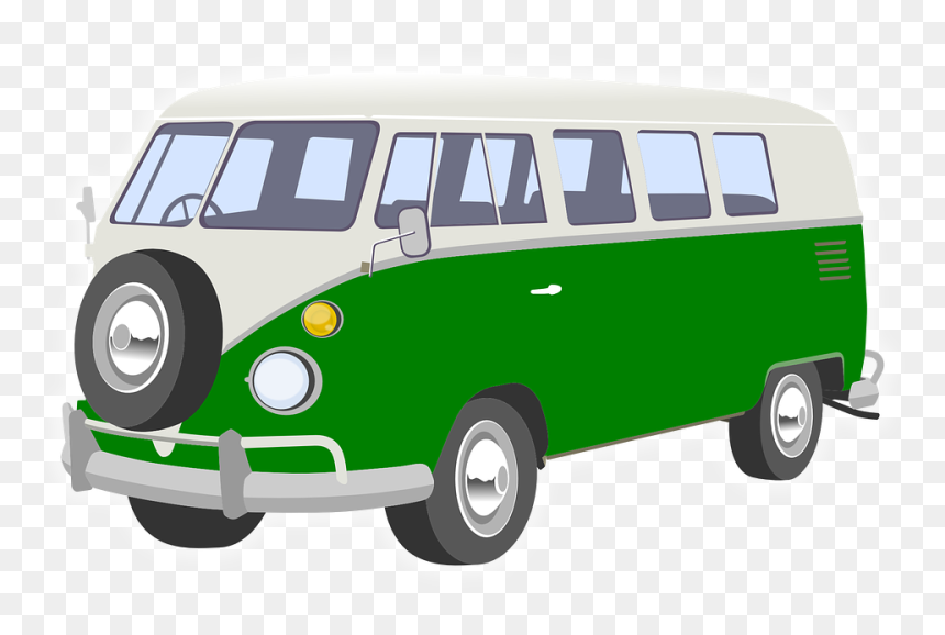 Vw Adventure Van Clipart Clipart Black And White Stock - Van Clipart, HD Png Download - minivan png