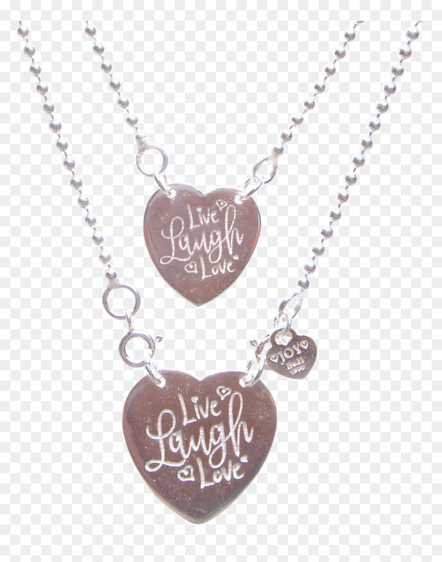 Necklace Sintra Live Laugh Love - Locket, HD Png Download - live laugh love png