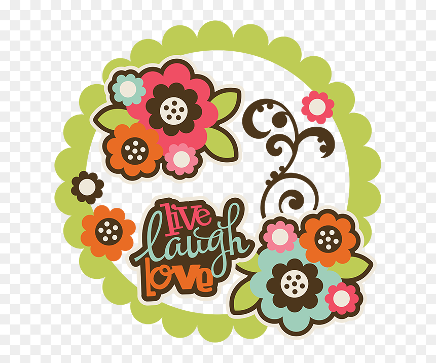 Transparent Scrapbooking Clipart - Clip Art, HD Png Download - live laugh love png