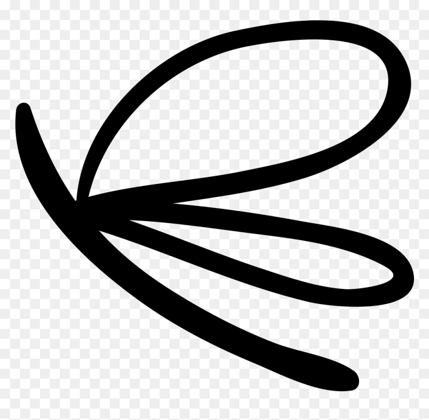 Dragonfly Hand Drawn Insect - Libelula Icono, HD Png Download - dragonfly silhouette png