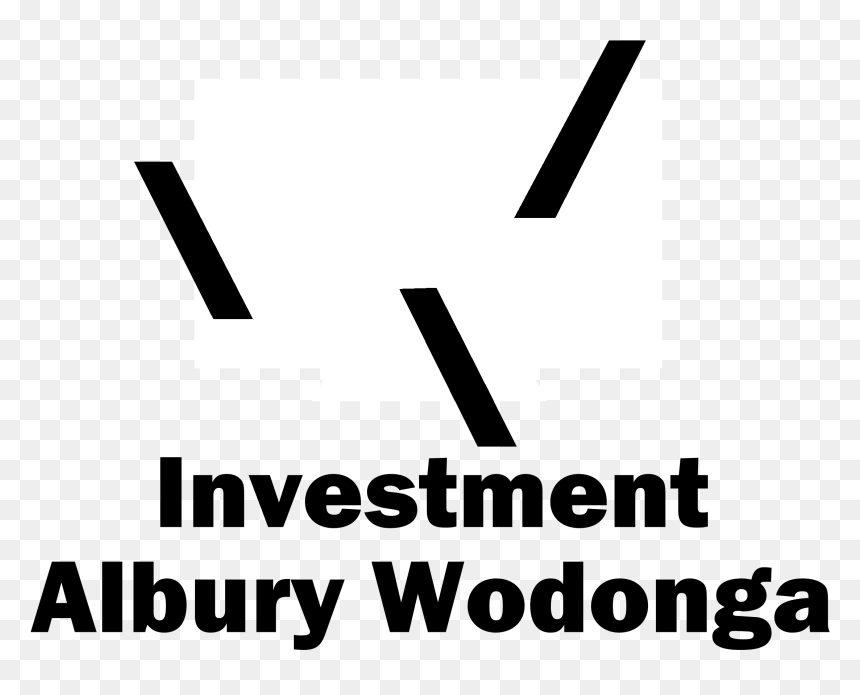 Investment Albury Wodonga Logo Black And White - Radio, HD Png Download - ichthus png
